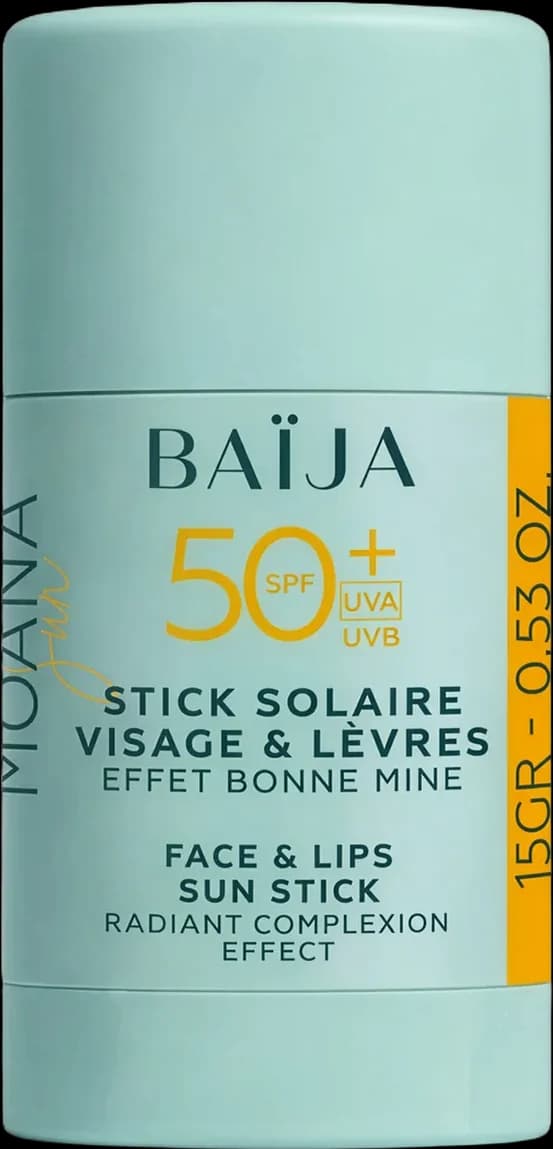 Baïja Stick Solaire Moana SPF 50 Visage & Lèvres 15 gr