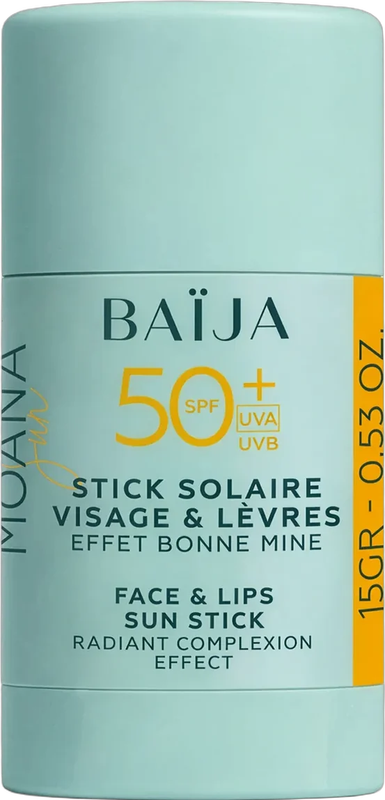 Baïja Stick Solaire Moana SPF 50 Visage & Lèvres 15 gr