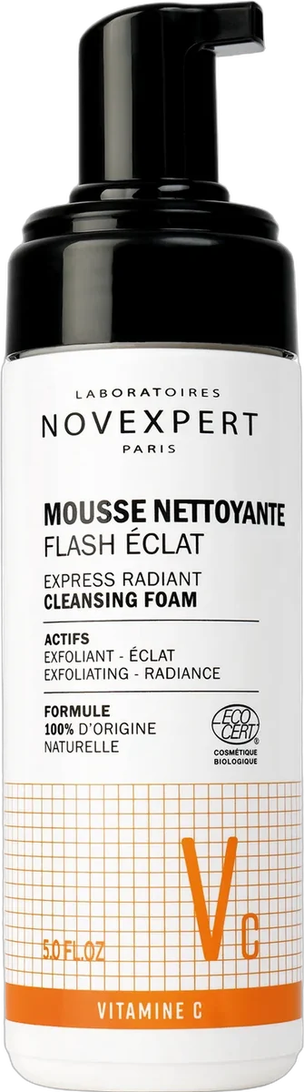 Mousse nettoyante flash éclat Vitamine C 150 ml